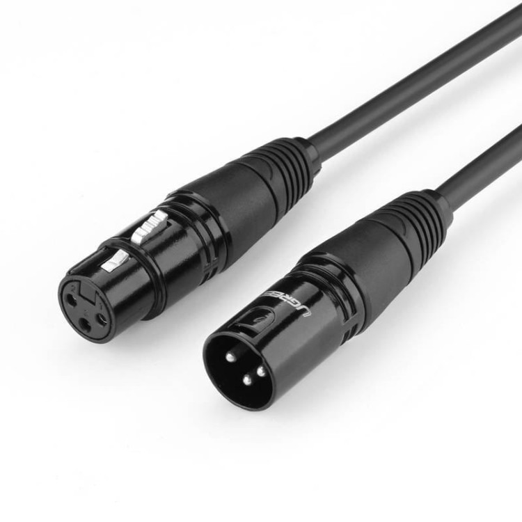 UGREEN AV130 Kabel XLR żeński do XLR męski - 1m (czarny) 1