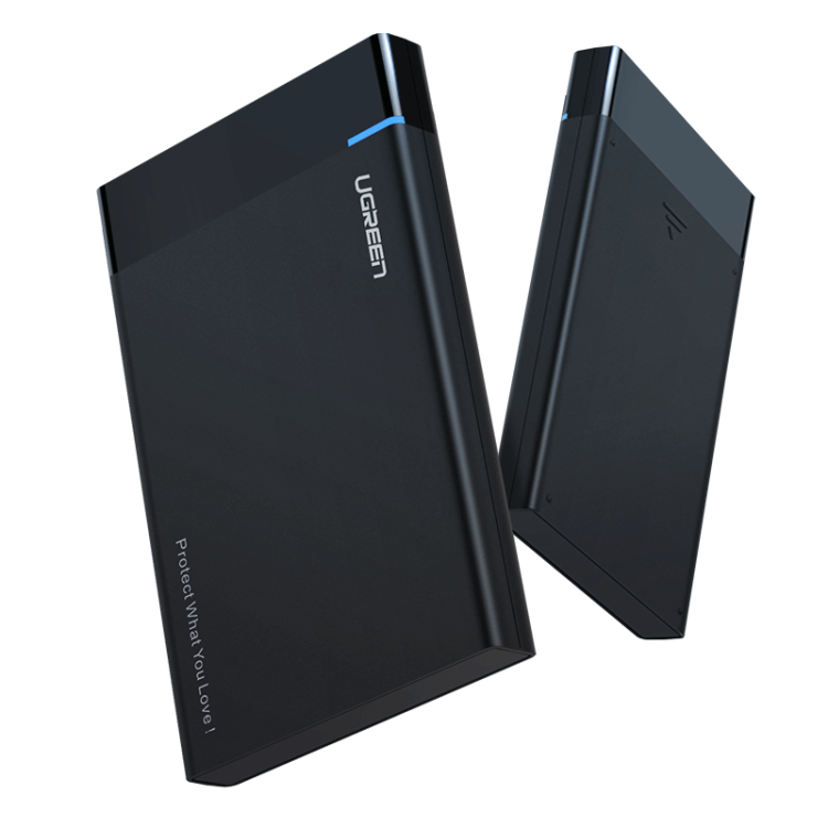 Obudowa zewnętrzna dysku HDD/SSD 2,5" UGREEN US221, SATA 3.0, USB-C, 50cm (czarny) 1
