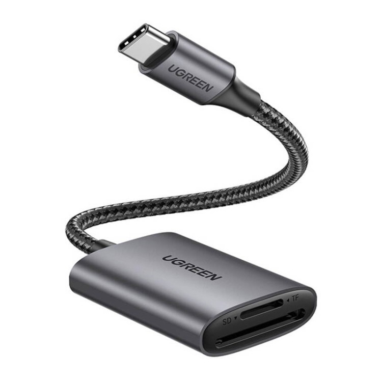 Czytnik kart USB-C,  UGREEN CM401 (szary) 1