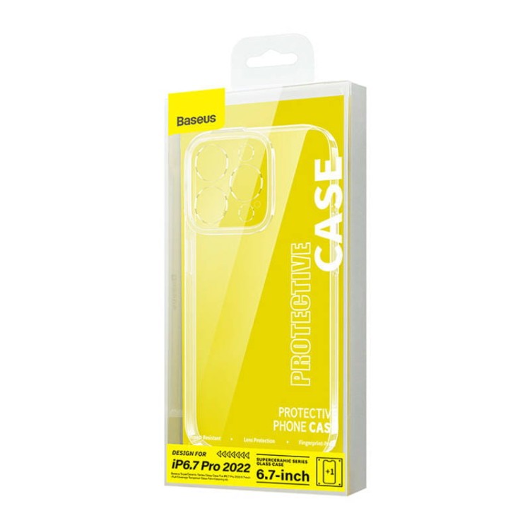 Zestaw ochronny Baseus SuperCeramic przeźroczyste, szklane etui i szkło hartowane do iPhone 14 Plus 8