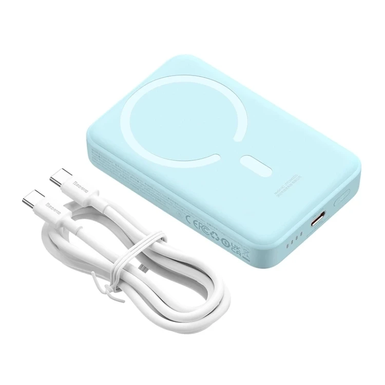 Powerbank mini Baseus 10000mAh, USB-C 30W (niebieski) 4