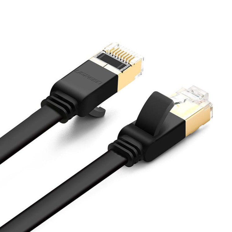 Płaski kabel sieciowy UGREEN NW106 Ethernet RJ45, Cat.7, STP, 3m (czarny) 2