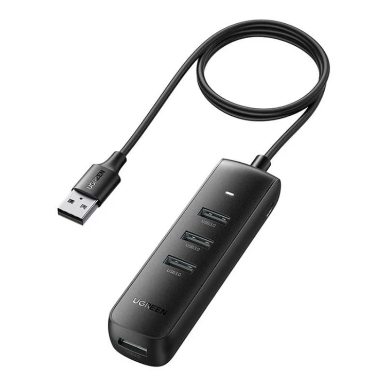 Adapter 4w1 UGREEN CM416 Hub USB do 4x USB 1m (czarny) 1