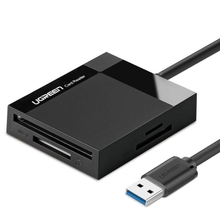 UGREEN CR125 Czytnik kart 4 w 1 USB 3.0, 0,5m (czarny) 1