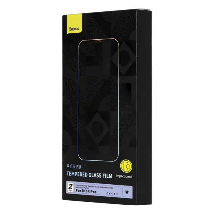 Szkło hartowane z filtrem chroniącym oczy Baseus Crystal Series iPhone 14  PRO 4