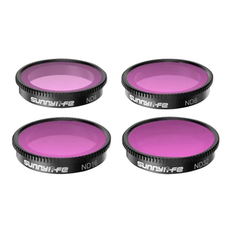 Zestaw filtrów ND4, ND8, ND16, ND32 Sunnylife do Insta360 GO 3/2 1