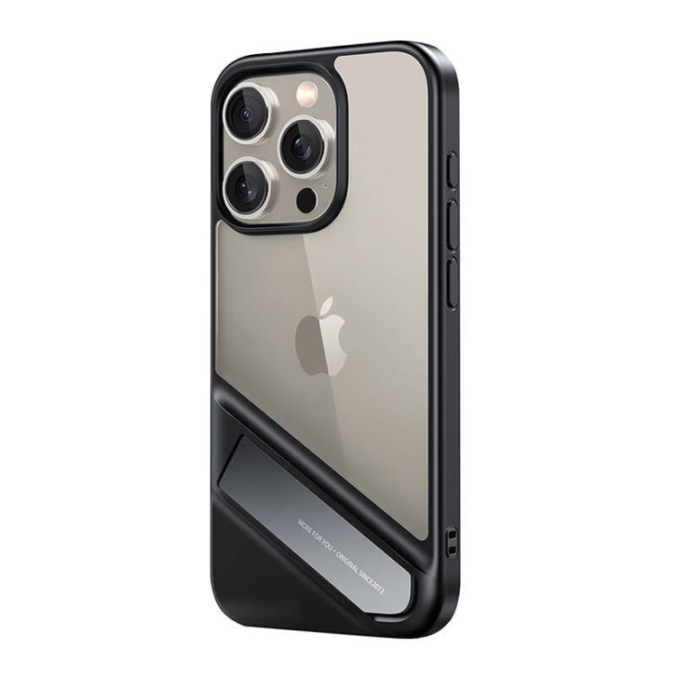 Etui ze stojakiem UGREEN LP740 iPhone 15 Pro Max (Czarne) 1