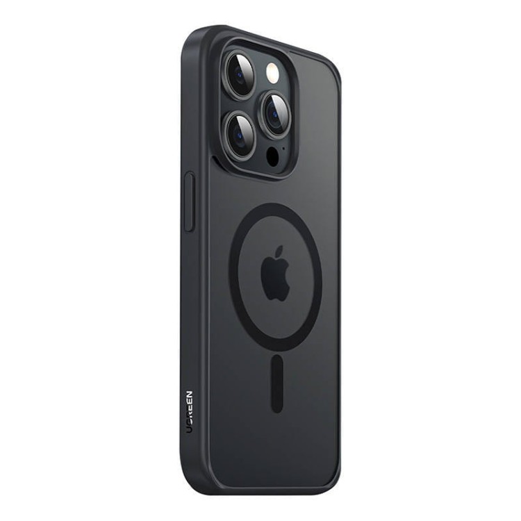 Ochronne magnetyczne etui UGREEN LP751 do iPhone 15ProMax 6.7cala (Czarna ramka) 1
