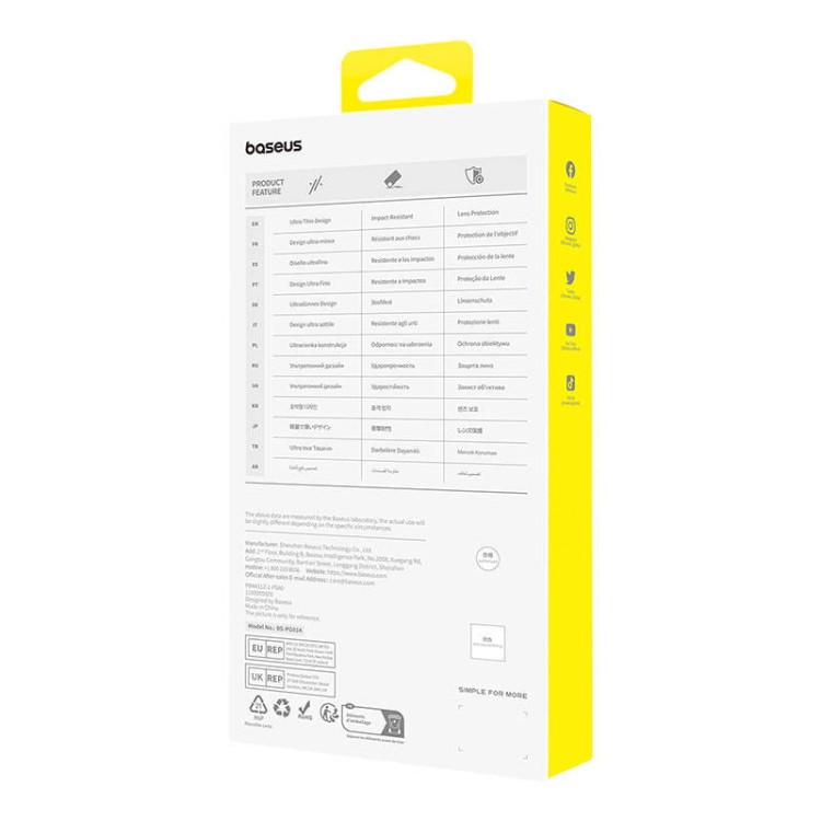 Etui na telefon iPhone15 Plus Baseus OS-Lucent Series (Przezroczysty) 5