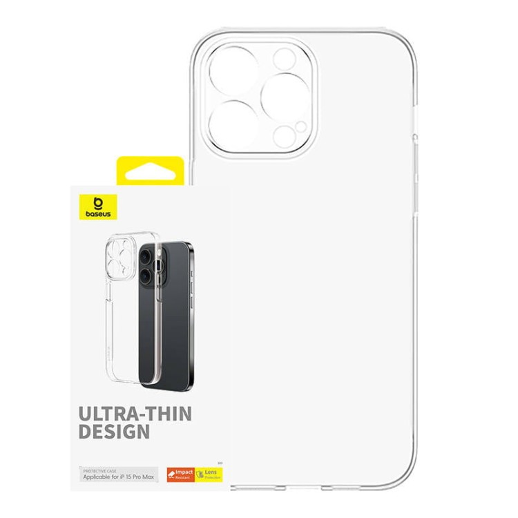 Etui na telefon iPhone15 ProMax Baseus OS-Lucent Series (Przezroczysty) 1