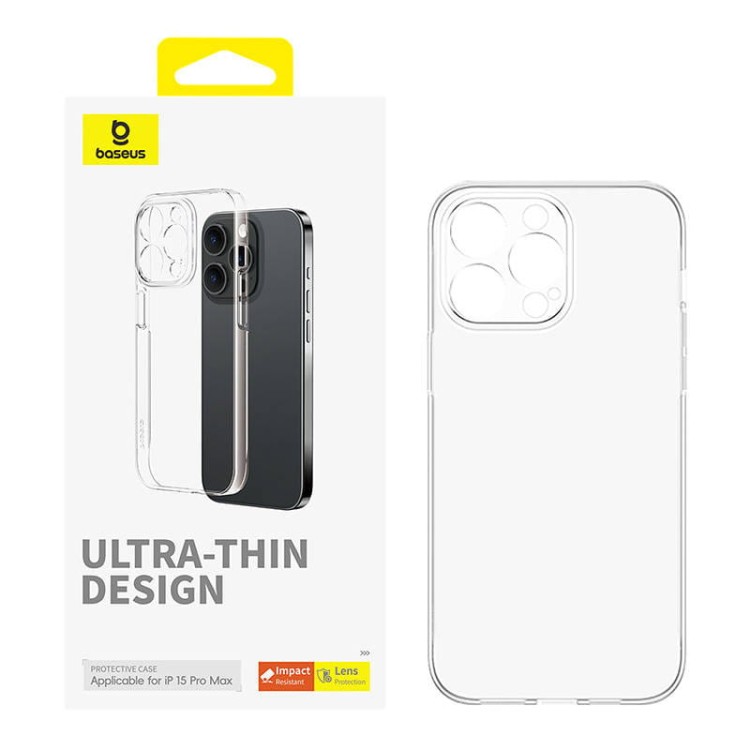 Etui na telefon iPhone15 ProMax Baseus OS-Lucent Series (Przezroczysty) 3