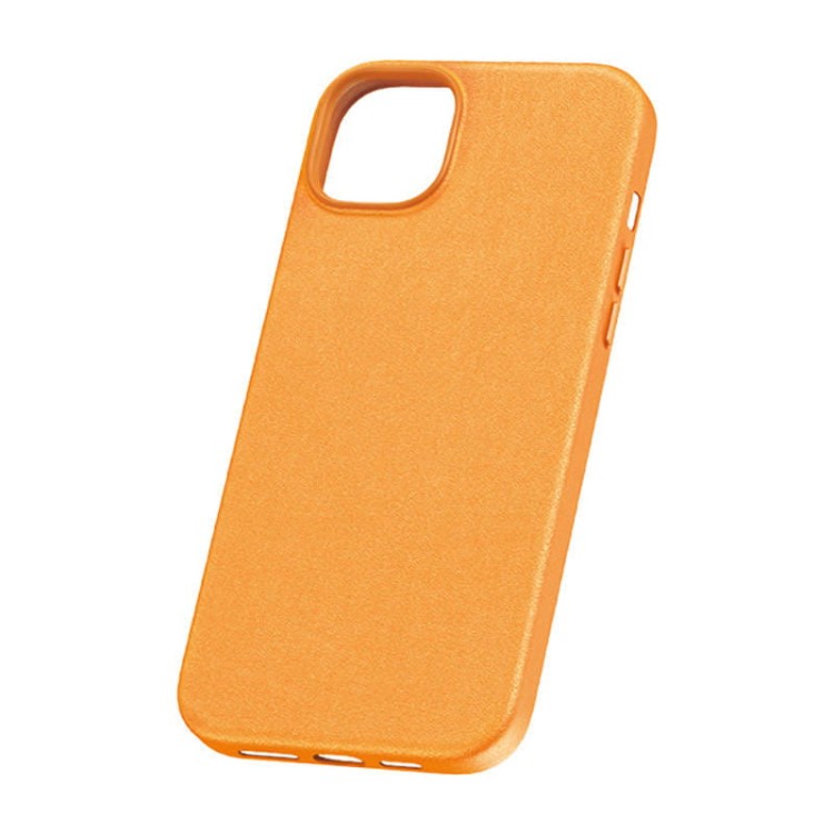 Etui na telefon iPhone15 ProMax Baseus Fauxther Series (Pomarańczowy) 2