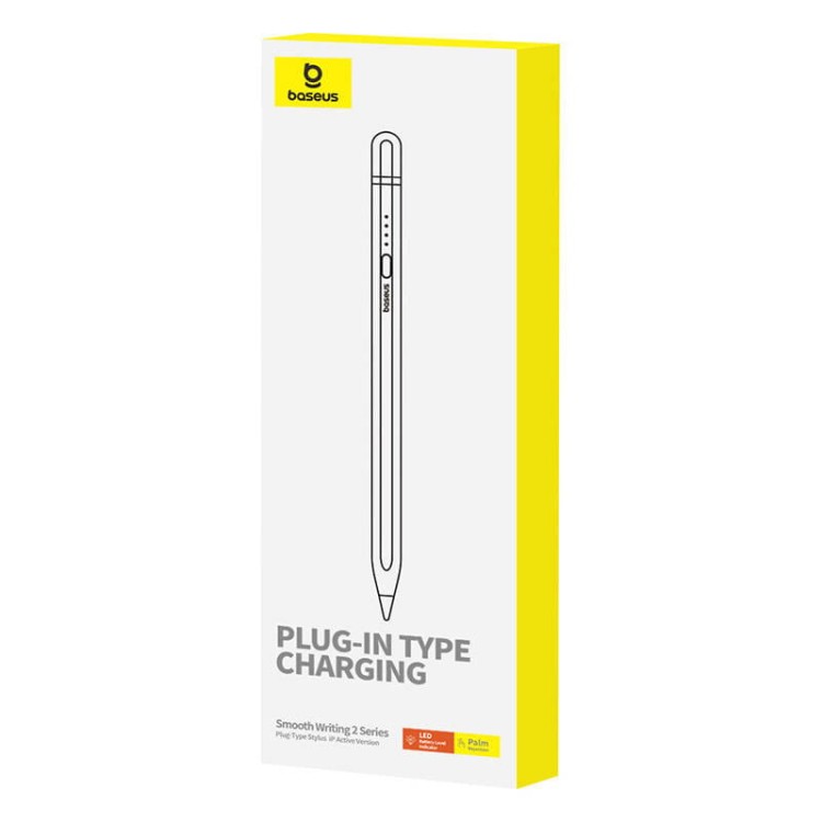 Aktywny rysik Baseus Smooth Writing Series z ładowaniem plug-in lightning (Biały) 3