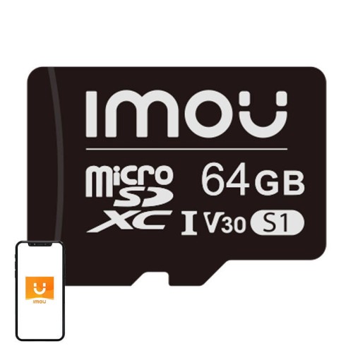 Karta pamięci Imou 64GB microSD (UHS-I, SDXC, 10/U3/V30, 95/38) 1