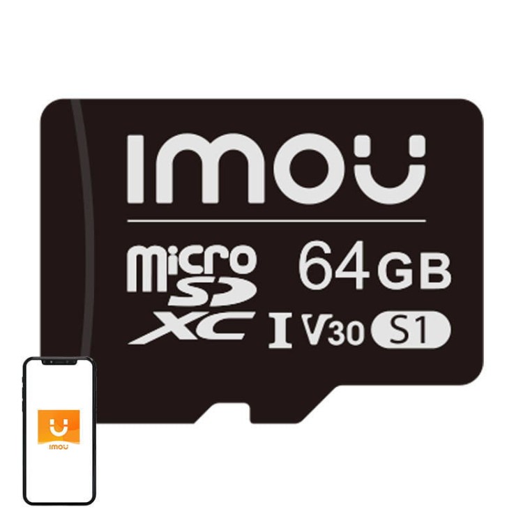 Karta pamięci Imou 64GB microSD (UHS-I, SDXC, 10/U3/V30, 95/38) 1