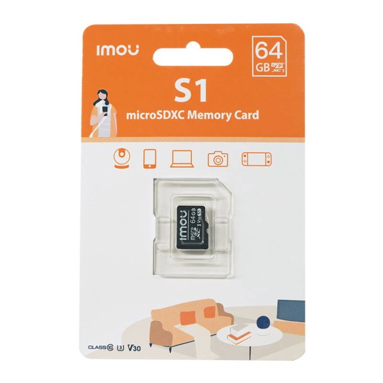 Karta pamięci Imou 64GB microSD (UHS-I, SDXC, 10/U3/V30, 95/38) 3