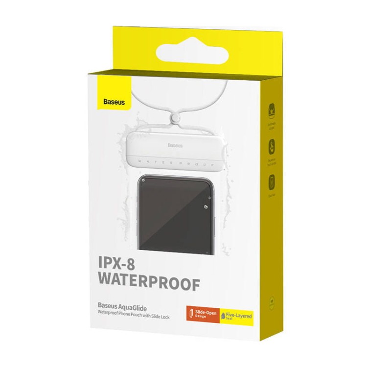 Wodoodporne etui Baseus AquaGlide (białe) 6