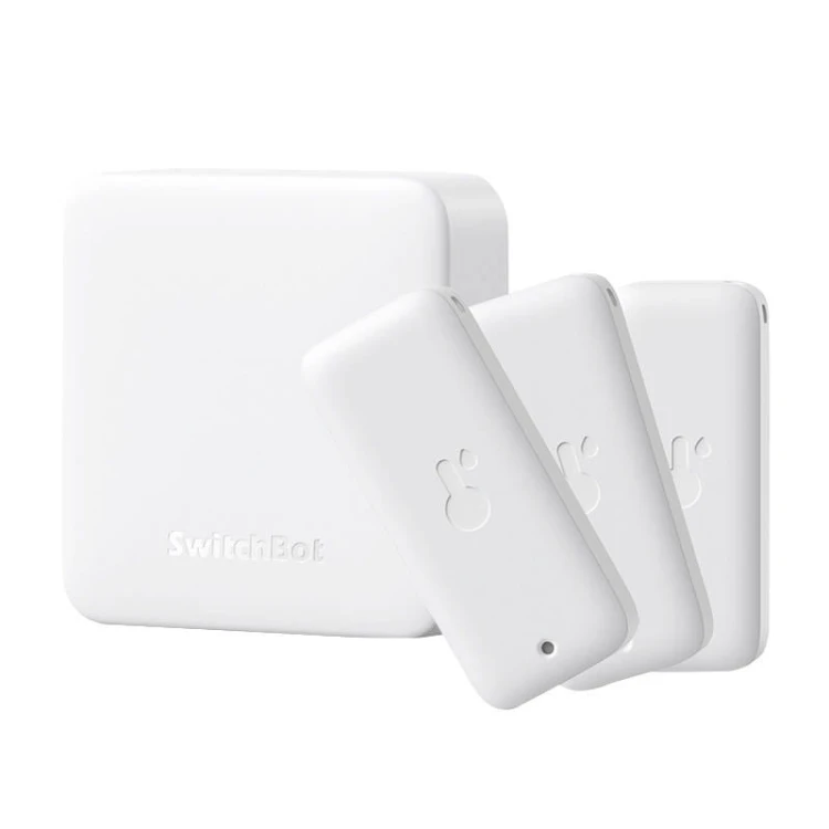 Inteligentna centralka + 3x Czujnik temperatury i wilgotności SwitchBot Hub Mini 2