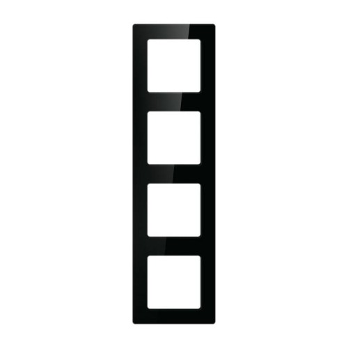 Ramka do włączników Światła Avatto N-TS10-Frame-B4 Poczwórna (czarna) 1