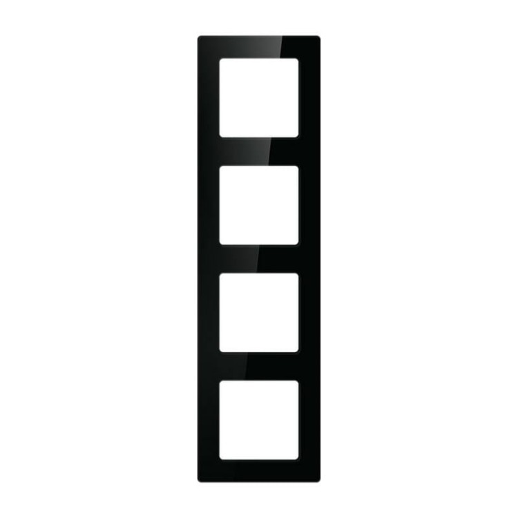 Ramka do włączników Światła Avatto N-TS10-Frame-B4 Poczwórna (czarna) 1