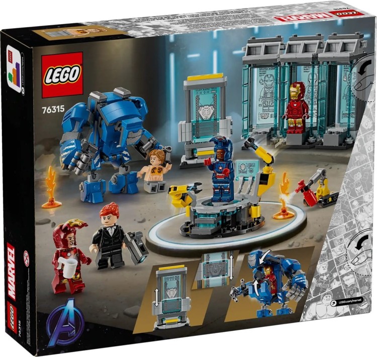 LEGO Marvel Super Heroes 76315 Laboratorium Iron Mana: Zbrojownia