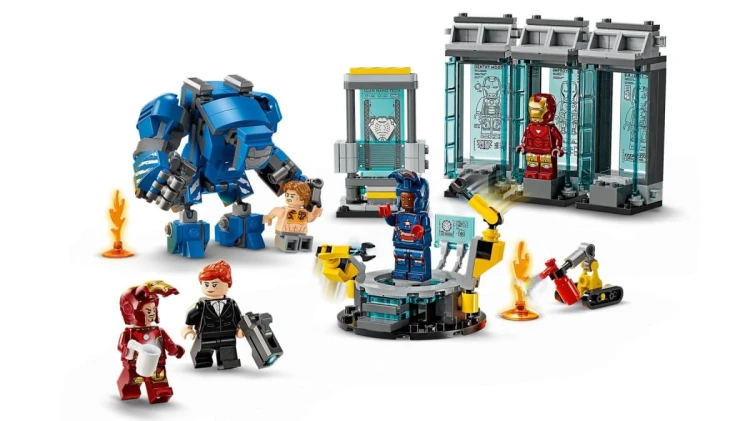 LEGO Marvel Super Heroes 76315 Laboratorium Iron Mana: Zbrojownia