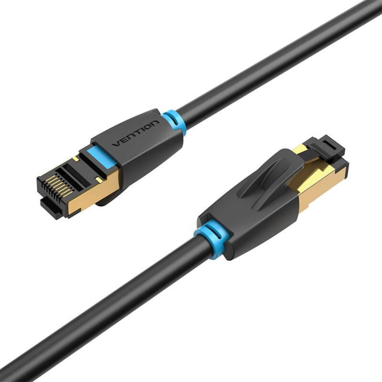 Kabel sieciowy CAT8 SFTP Vention IKABF RJ45 Ethernet 40Gbps 1m czarny 3