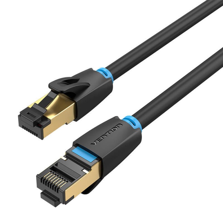 Kabel sieciowy CAT8 SFTP Vention IKABF RJ45 Ethernet 40Gbps 1m czarny 5