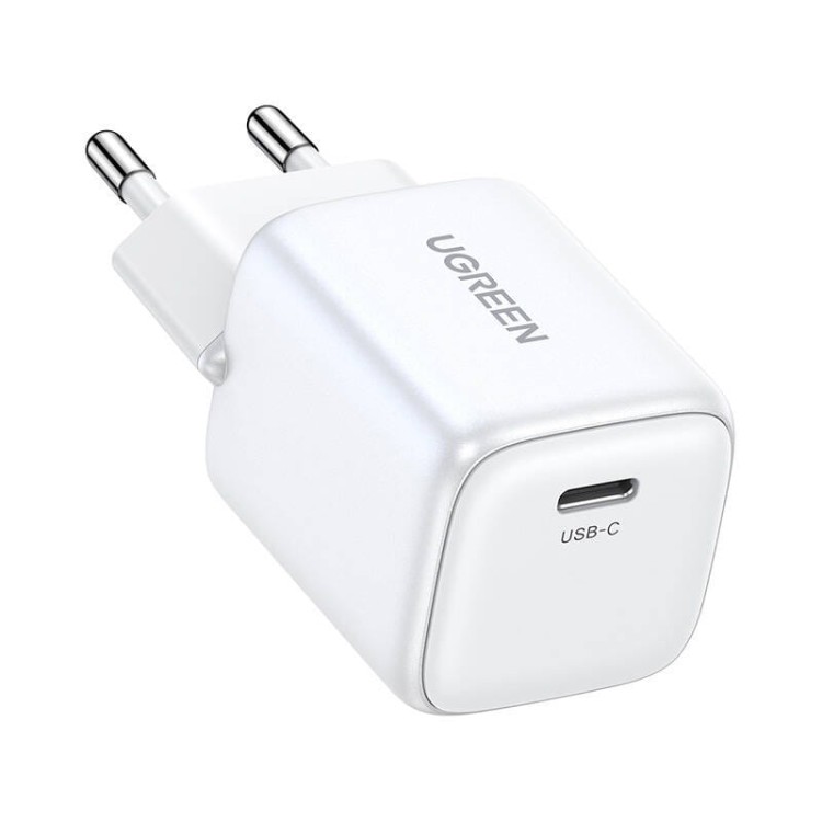Ładowarka sieciowa UGREEN 15326 Nexode mini, USB-C, PD3.0, QC4.0, GaN, 30W (biała) 1