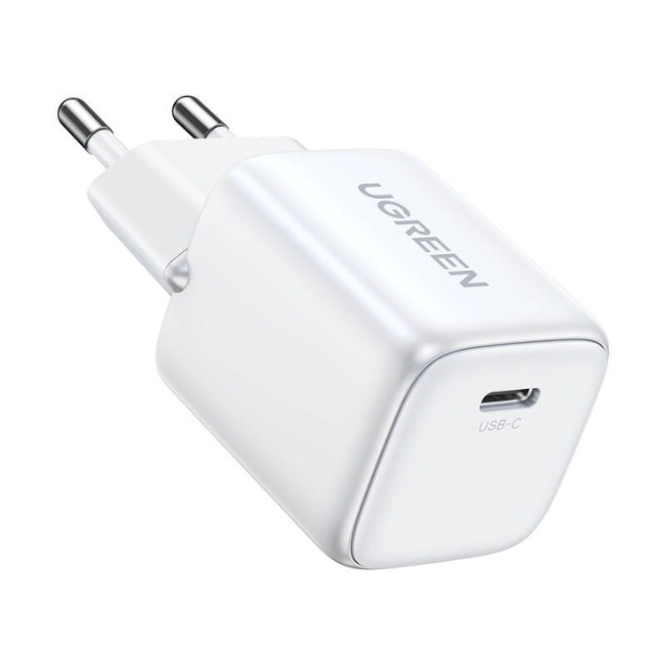 Ładowarka sieciowa UGREEN 15326 Nexode mini, USB-C, PD3.0, QC4.0, GaN, 30W (biała) 4