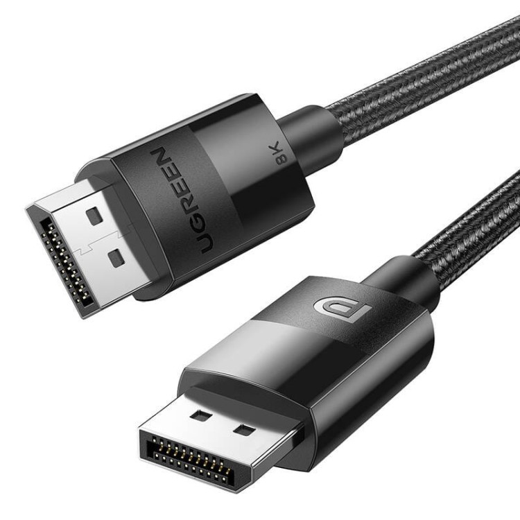 Kabel wideo w oplocie 2 x Display Port 1,4 męsko-męski UGREEN 80390 2m 1