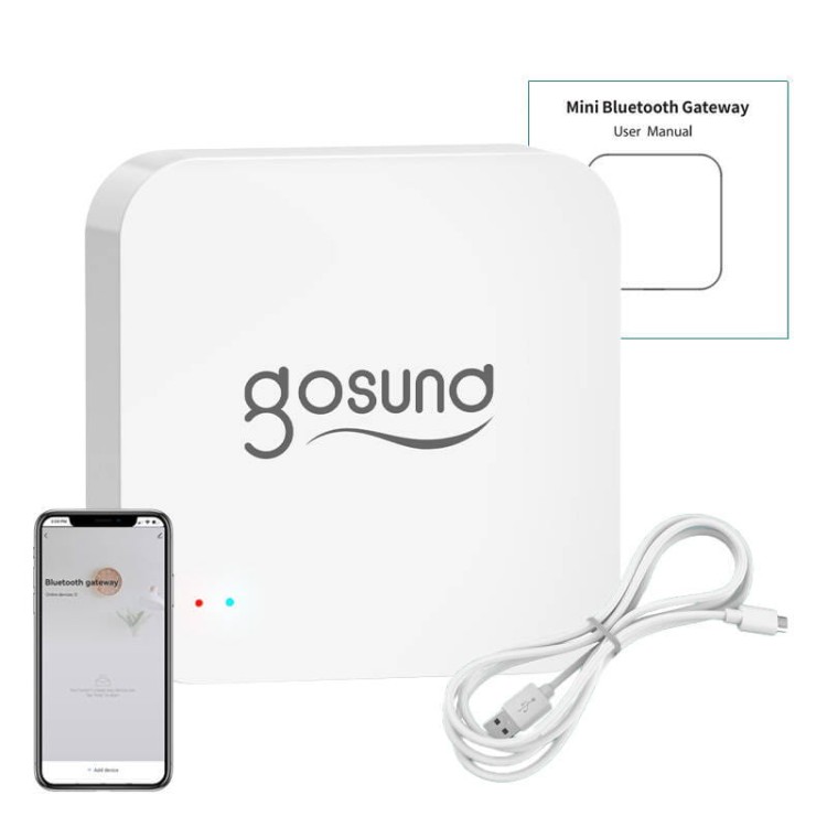 Inteligentna bramka Bluetooth BLE, WiFi Mesh z alarmem Gosund G2 Tuya 4