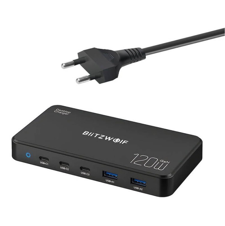 Ładowarka sieciowa Blitzwolf BW-i100 5w1 120W 1