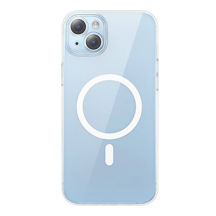 Magnetyczne Etui Baseus Crystal Series do iPhone 14 Plus + szkło hartowane 1