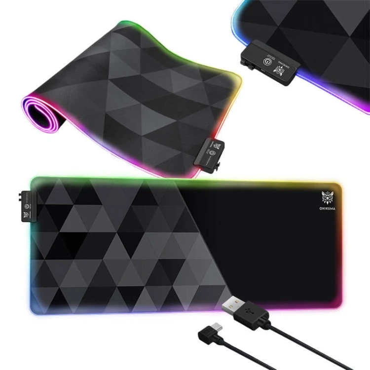 Podkładka gamingowa ONIKUMA MP006 RGB (czarna) 3