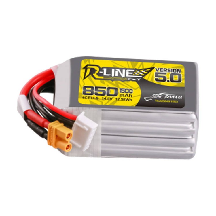 Tattu R-Line Wersja 5.0 850 mAh 14,8 V 4S1P 150C XT30U-F 1