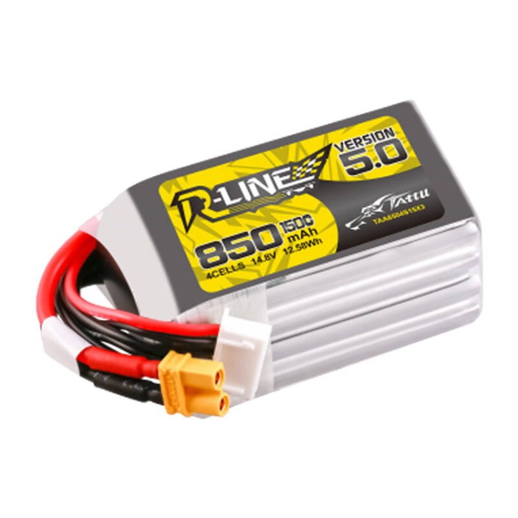 Tattu R-Line Wersja 5.0 850 mAh 14,8 V 4S1P 150C XT30U-F 3