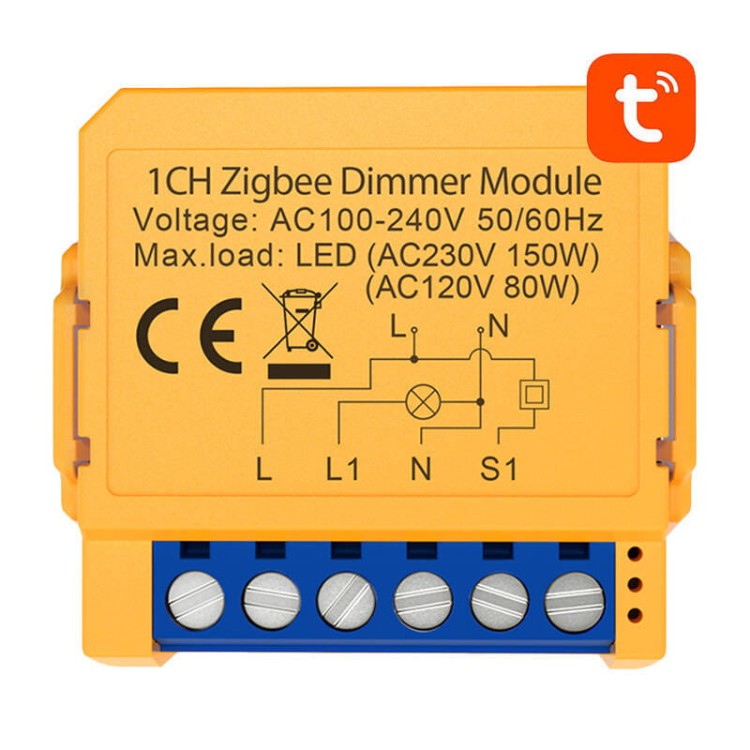 Inteligentny przełącznik dopuszkowy ZigBee Avatto ZDMS16-2 TUYA 1