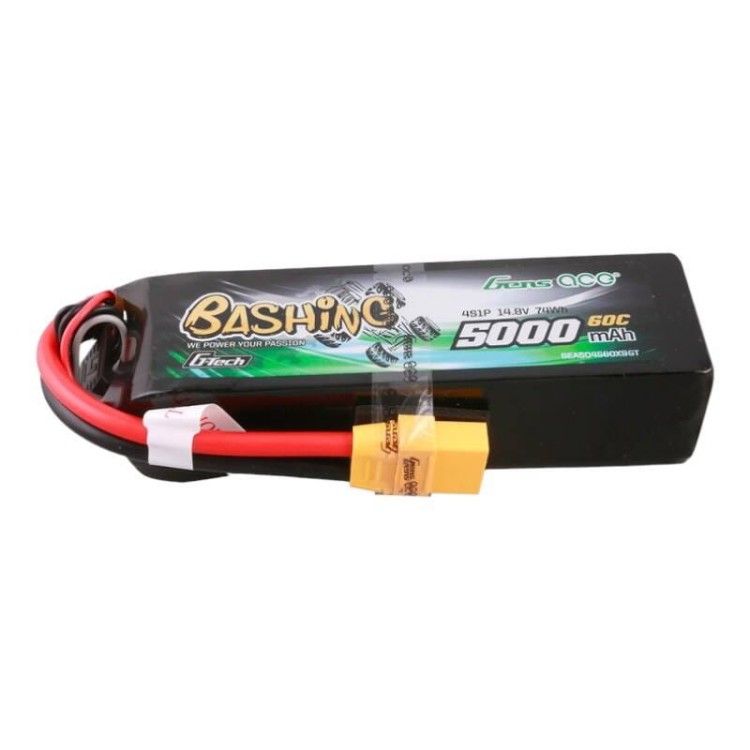 Akumulator Gens ace G-Tech 5000mAh 14.8V 4S1P 60C Lipo z konektorem XT90 Plug-Bashing Series 1