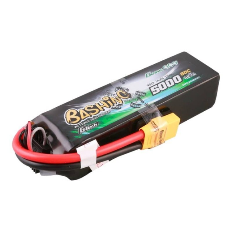 Akumulator Gens ace G-Tech 5000mAh 14.8V 4S1P 60C Lipo z konektorem XT90 Plug-Bashing Series 2