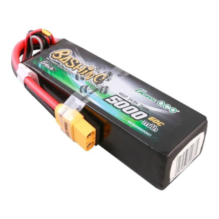 Akumulator Gens ace G-Tech 5000mAh 14.8V 4S1P 60C Lipo z konektorem XT90 Plug-Bashing Series 3