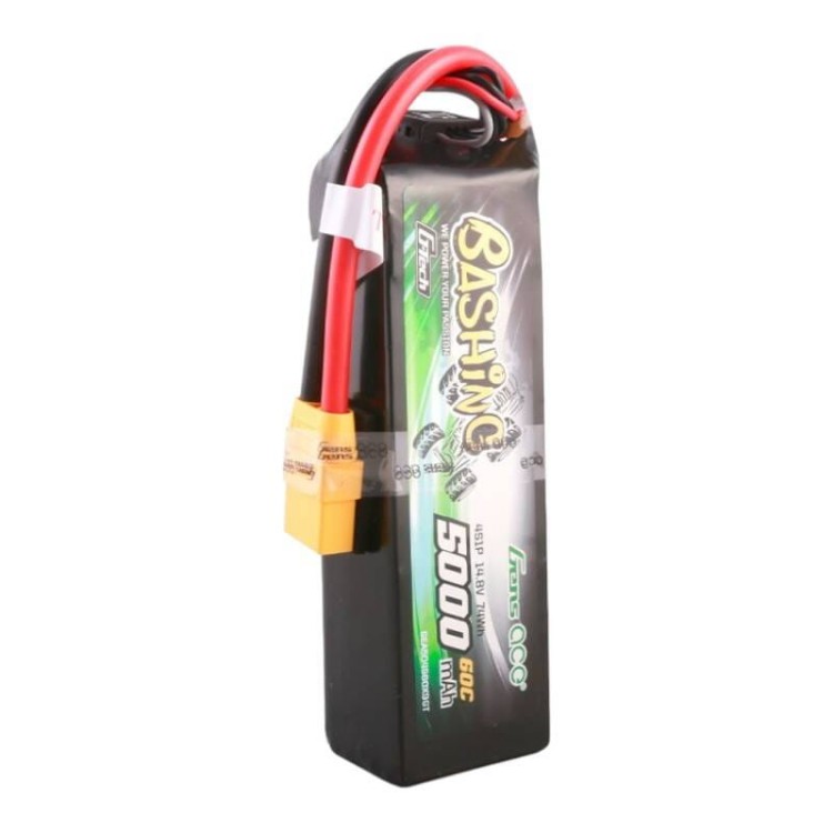 Akumulator Gens ace G-Tech 5000mAh 14.8V 4S1P 60C Lipo z konektorem XT90 Plug-Bashing Series 4