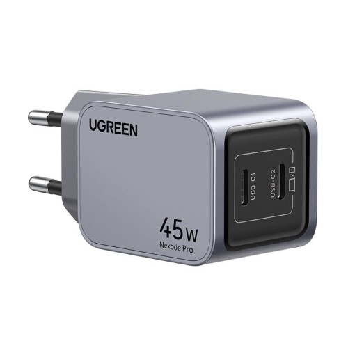 Ładowarka sieciowa Ugreen Nexode Pro 45W, 2x USB-C (szara) 2
