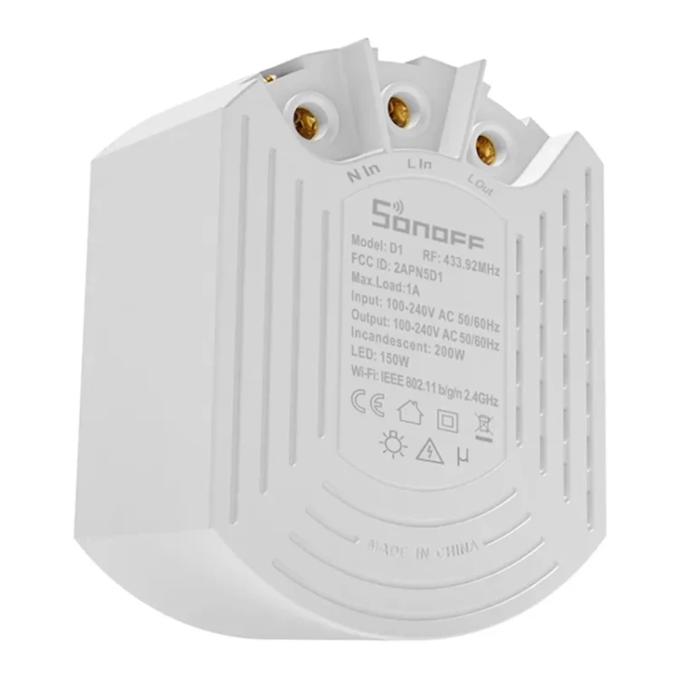 Inteligentny ściemniacz Sonoff D1 z pilotem RM433R2 4