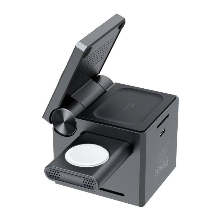Ładowarka indukcyjna Choetech T632-F 3w1 15W (czarna) 2