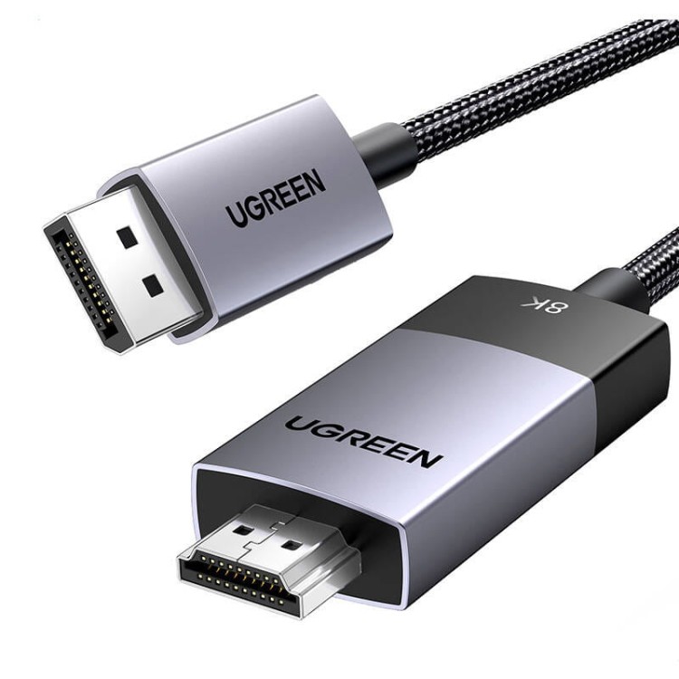 Kabel DisplayPort do HDMI Ugreen DP115, 8k 60 Hz, 2m (czarny) 1
