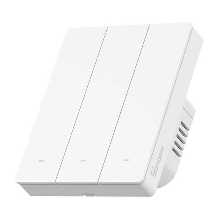 Inteligentny przełącznik ścienny WiFi SONOFF M5-3C-80W Matter (3-kanałowy, do ramki) 1