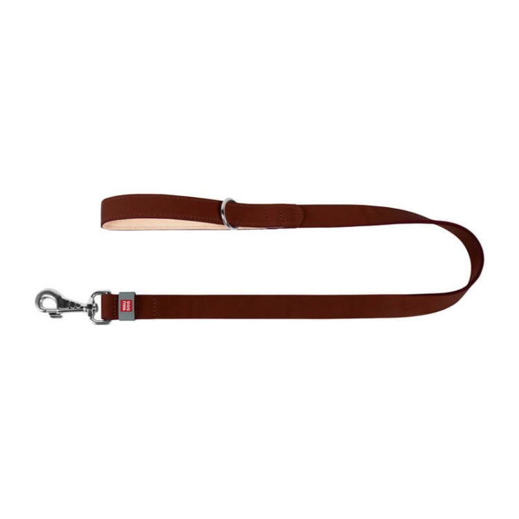 Smycz dla psa z naturalnej skóry WAUDOG szer. 14 mm, dł. 122 cm brązowa 2
