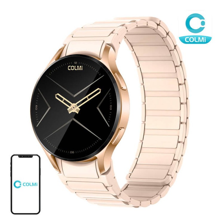 Smartwatch Colmi i28 Ultra z magnetycznym paskiem (złoty) 1
