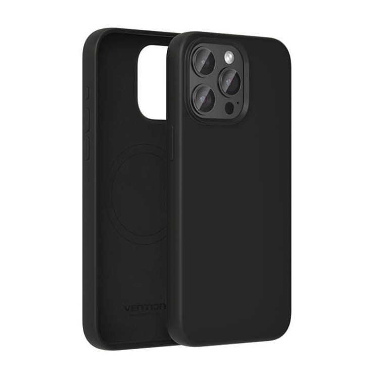 Etui Silikonowe Vention KUFB0-40 do iPhone 15 Pro Max (czarny) 3